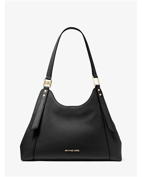 michael kors tasche leder lammfwll|Arlo Large Pebbled Leather Shoulder Bag .